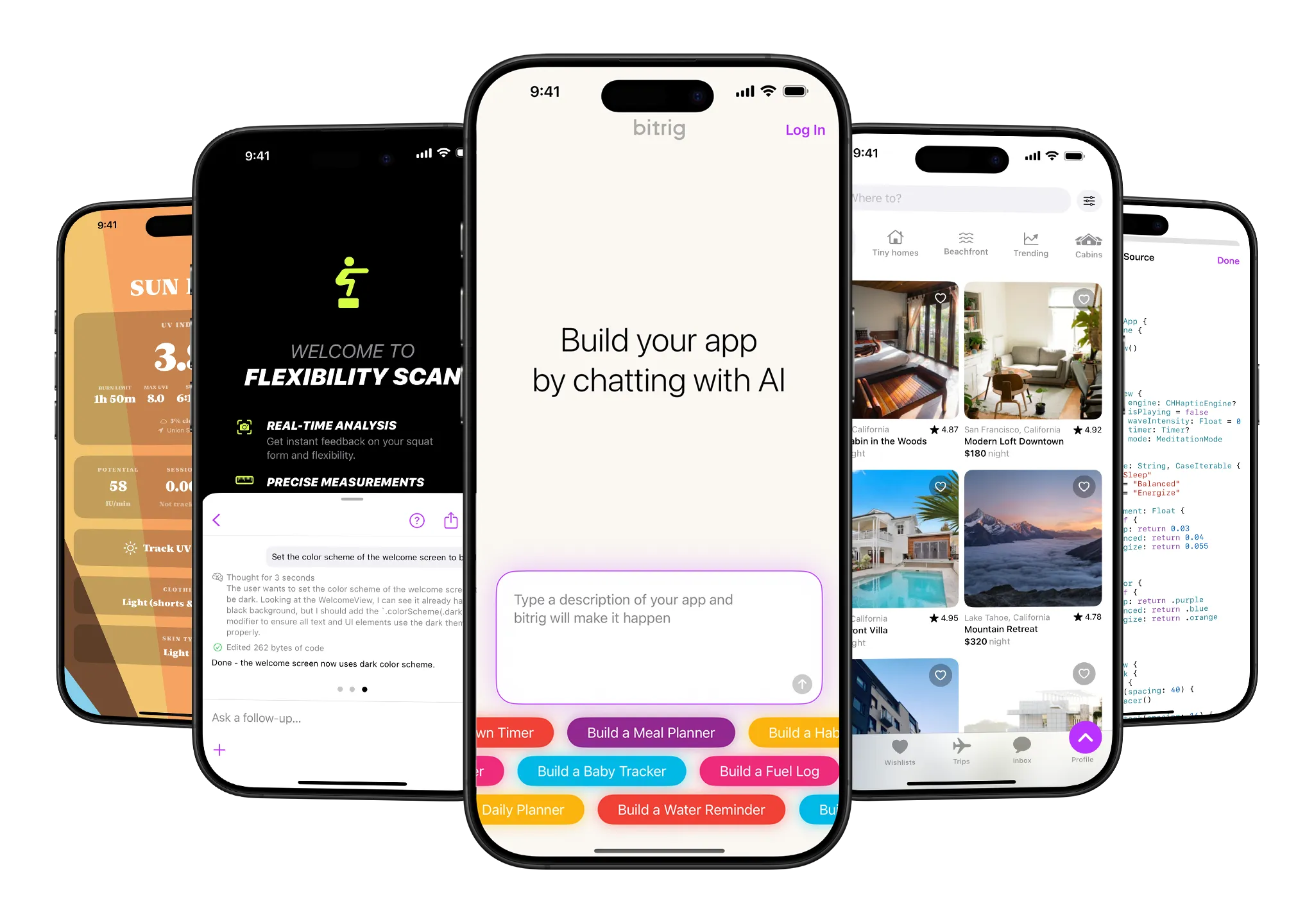 Bitrig app screenshots